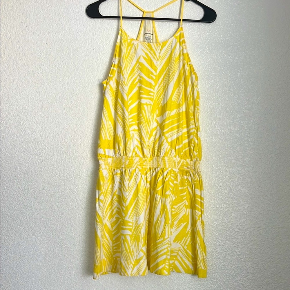 BANANA REPUBLIC  Racerback Sun dress. Size S. Yellow/White